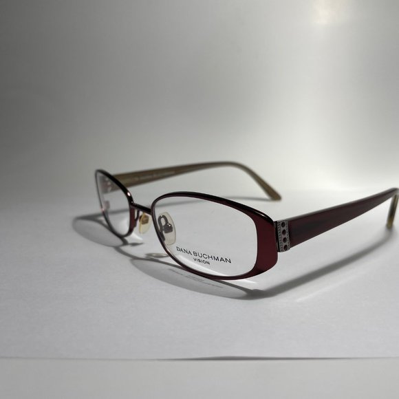 New DANA BUCHMAN Eyeglasses Jonie Burgundy Size 49-19-133 - Picture 11 of 16